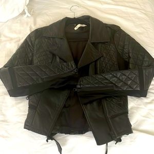 Blanc Noir Moto jacket gently used black size small